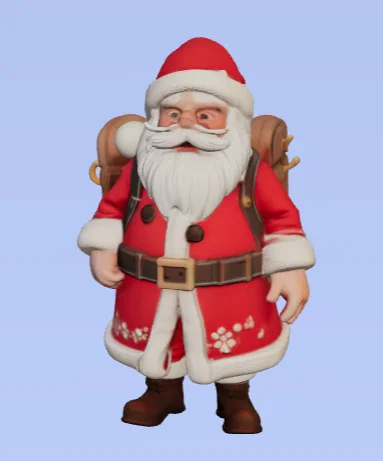 Mô hình 3D ông già Noel - Trang trí Giáng sinh độc đáo - Image 1