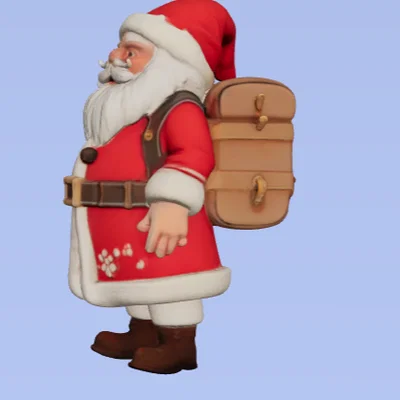 Mô hình 3D ông già Noel - Trang trí Giáng sinh độc đáo