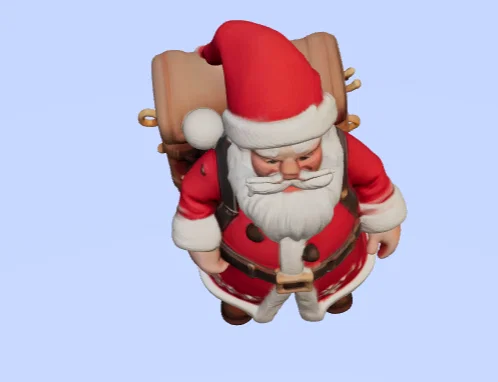 Mô hình 3D ông già Noel - Trang trí Giáng sinh độc đáo - Image 4