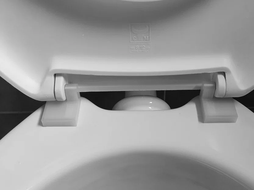 Bản lề nắp bồn cầu (WC/Toilet Seat) – bộ full trái/phải, ê-cu & bu-lông - Image 2