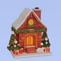 Mô hình nhà gỗ Giáng sinh (cabaña navidad) tuyệt đẹp để in 3D - Thumbnail 1
