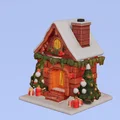 Mô hình nhà gỗ Giáng sinh (cabaña navidad) tuyệt đẹp để in 3D - Thumbnail 2