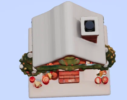 Mô hình nhà gỗ Giáng sinh (cabaña navidad) tuyệt đẹp để in 3D - Image 4