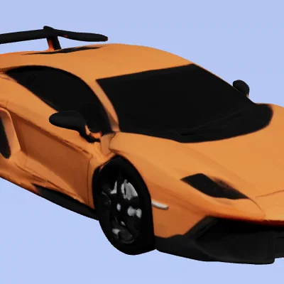 Mô hình siêu xe Lamborghini Aventador in 3D chất lượng cao