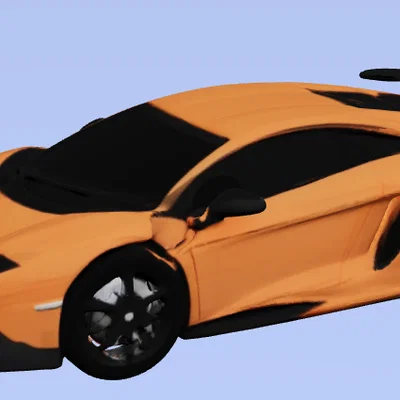 Mô hình siêu xe Lamborghini Aventador in 3D chất lượng cao