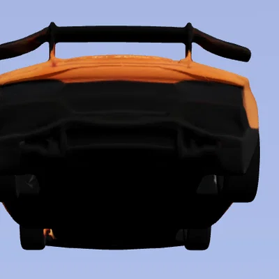 Mô hình siêu xe Lamborghini Aventador in 3D chất lượng cao