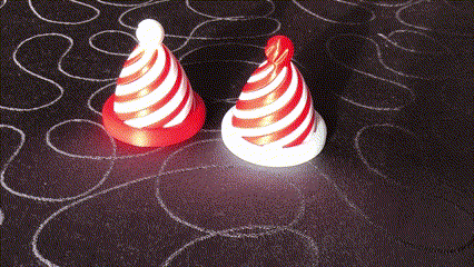 Mô hình Mũ ông già Noel 3D (Santa's Hat) trang trí Giáng sinh cực xinh - Thumbnail 1