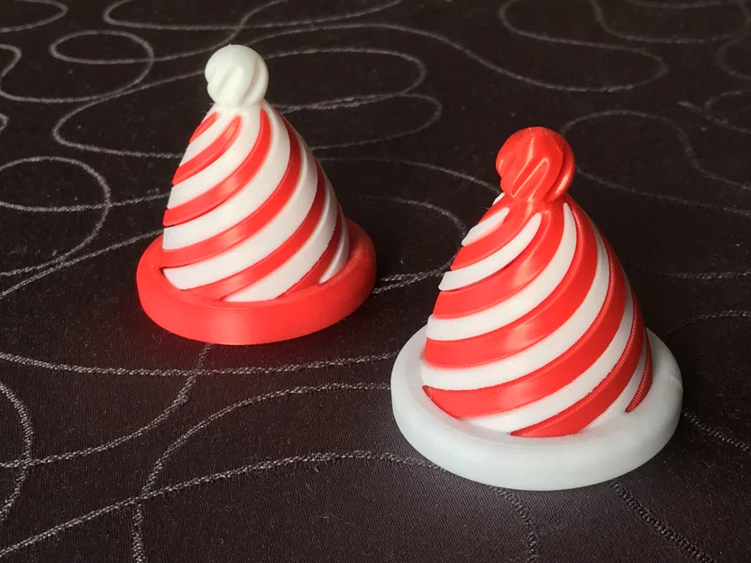 Mô hình Mũ ông già Noel 3D (Santa's Hat) trang trí Giáng sinh cực xinh - Image 2