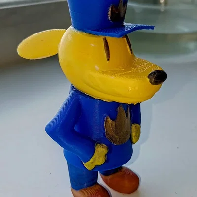 Mô hình 3D Dog Man đáng yêu: Tượng trang trí cực chất cho fan nhí