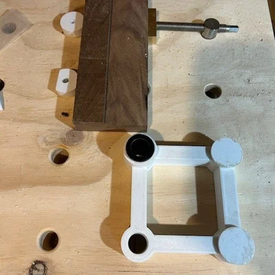 Jig khoan dog hole cho bàn MFT (Festool style) multi-function table