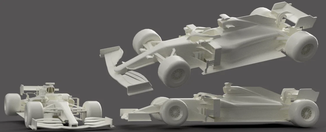Mô hình 3D xe đua F1 Mercedes W11 2020 đẳng cấp - Image 1