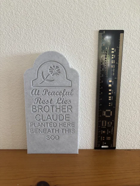 Mô hình bia mộ Haunted Mansion Brother Claude cho trang trí Halloween - Image 1