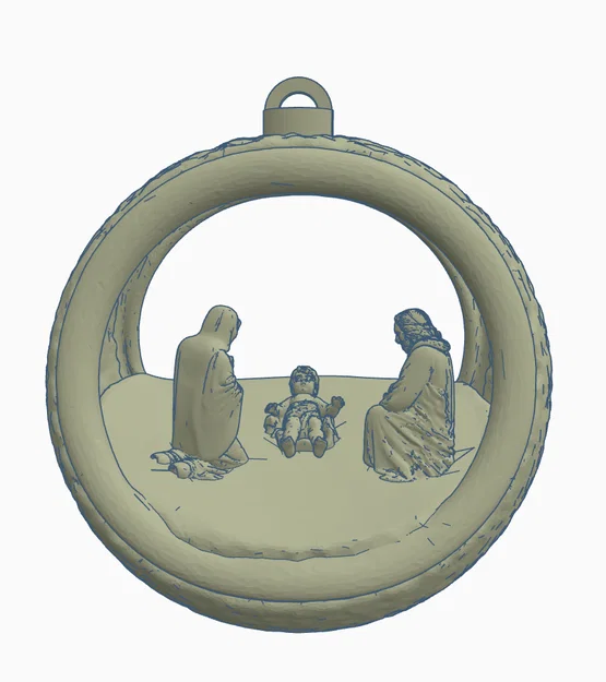 Mô hình treo trang trí Giáng sinh Nativity Scene tinh xảo - Image 1