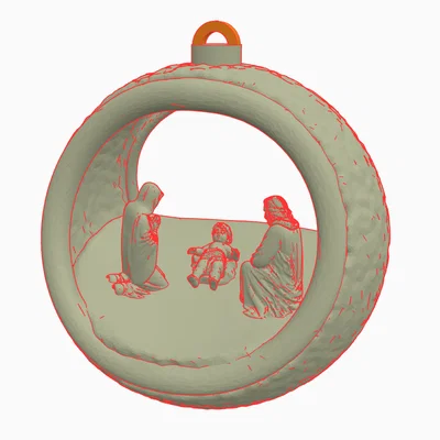 Mô hình treo trang trí Giáng sinh Nativity Scene tinh xảo