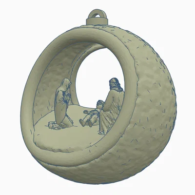 Mô hình treo trang trí Giáng sinh Nativity Scene tinh xảo