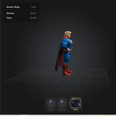 MR SUPERMEN DONALD J. TRUMP - Mẫu 3D in được