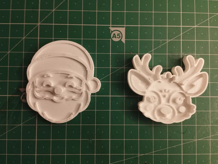 Bộ khuôn cắt bánh quy Giáng Sinh 3D - Santa, tuần lộc, cây thông - Image 4