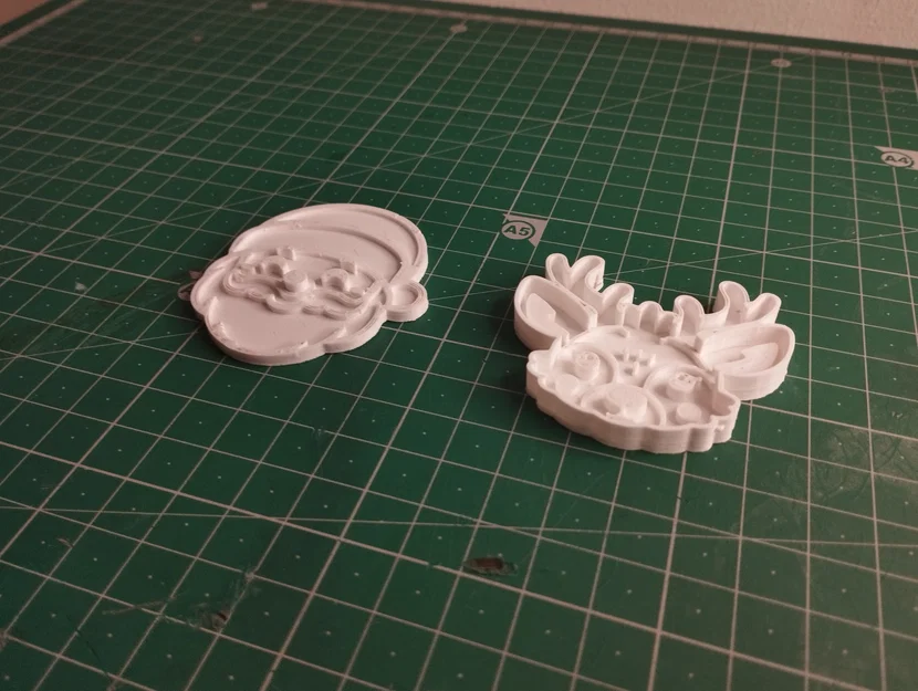 Bộ khuôn cắt bánh quy Giáng Sinh 3D - Santa, tuần lộc, cây thông - Image 5