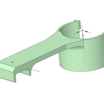 Bộ gá hỗ trợ bôi trơn xích xe máy (Chain Lube Adapter) in 3D