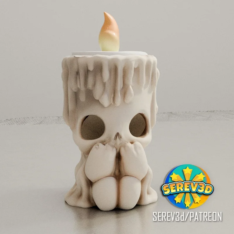 Giá Đỡ Nến Halloween Dễ Thương Rùng Rợn - SEREV3d