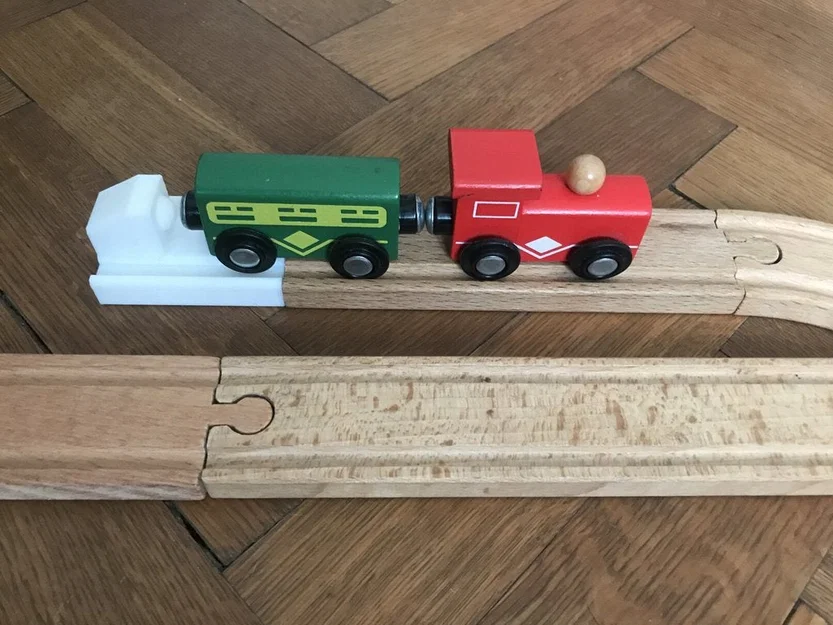 Chặn cuối đường ray – Brio/IKEA Wooden Train Track - Image 1