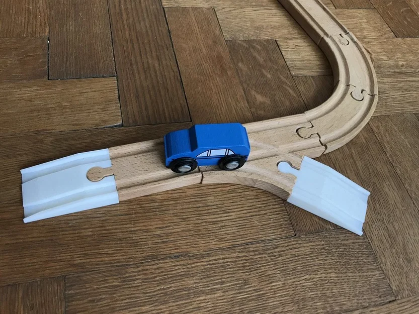 Dốc nối ray gỗ Brio/IKEA (Ramp - Brio/IKEA Wooden Train Track) - Image 1