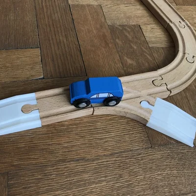 Dốc nối ray gỗ Brio/IKEA (Ramp - Brio/IKEA Wooden Train Track)
