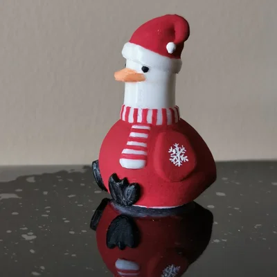 Mô hình chú ngỗng Giáng sinh (Christmas goose) dễ thương để in 3D