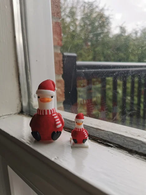 Mô hình chú ngỗng Giáng sinh (Christmas goose) dễ thương để in 3D - Image 2