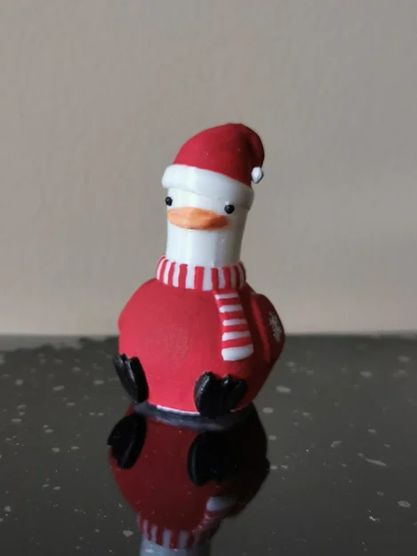 Mô hình chú ngỗng Giáng sinh (Christmas goose) dễ thương để in 3D - Image 5