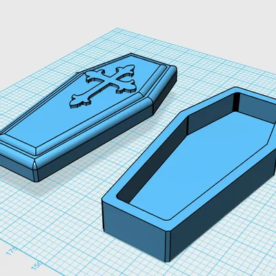 Mô hình quan tài 3D trang trí độc đáo - Coffin