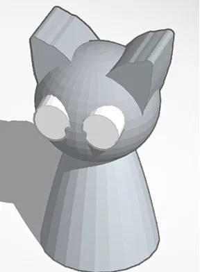 Mô hình nhân vật Grey Sprunki dễ thương cho in 3D - Image 1