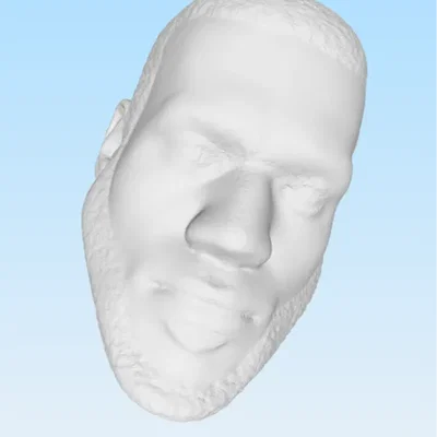 Mô hình 3D đầu cầu thủ bóng rổ LeBron James cực chi tiết
