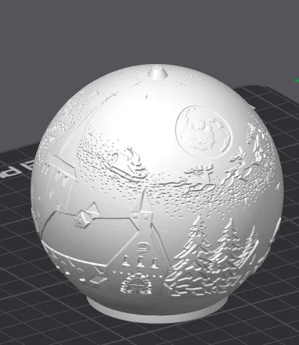 Quả cầu trang trí Giáng sinh 3D - Đèn Lithophane độc đáo - Image 3