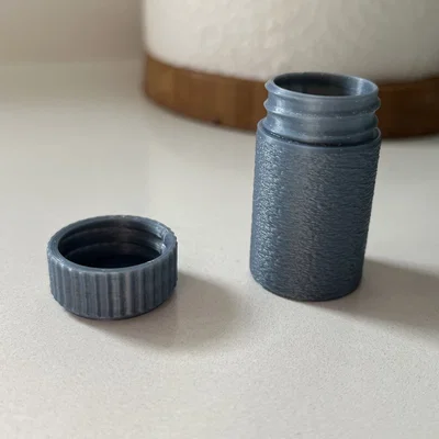 Hộp Đựng Thuốc Mini In 3D Thiết Kế Ren Vặn Thông Minh