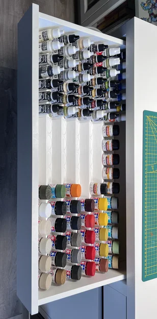 Khay chia ngăn ngăn kéo IKEA Micke cho sơn Tamiya/Vallejo/AK/Lifecolor/MR.Hobby - Image 1