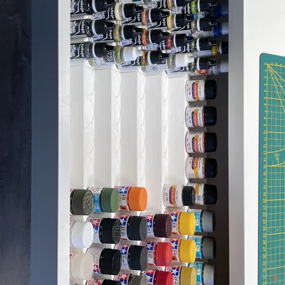 Khay chia ngăn ngăn kéo IKEA Micke cho sơn Tamiya/Vallejo/AK/Lifecolor/MR.Hobby