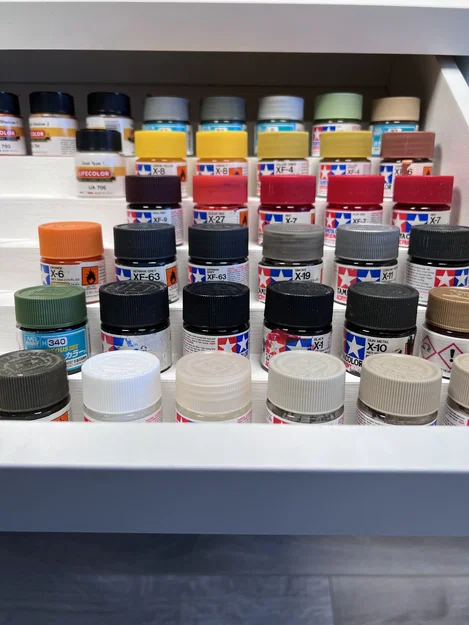 Khay chia ngăn ngăn kéo IKEA Micke cho sơn Tamiya/Vallejo/AK/Lifecolor/MR.Hobby - Image 3