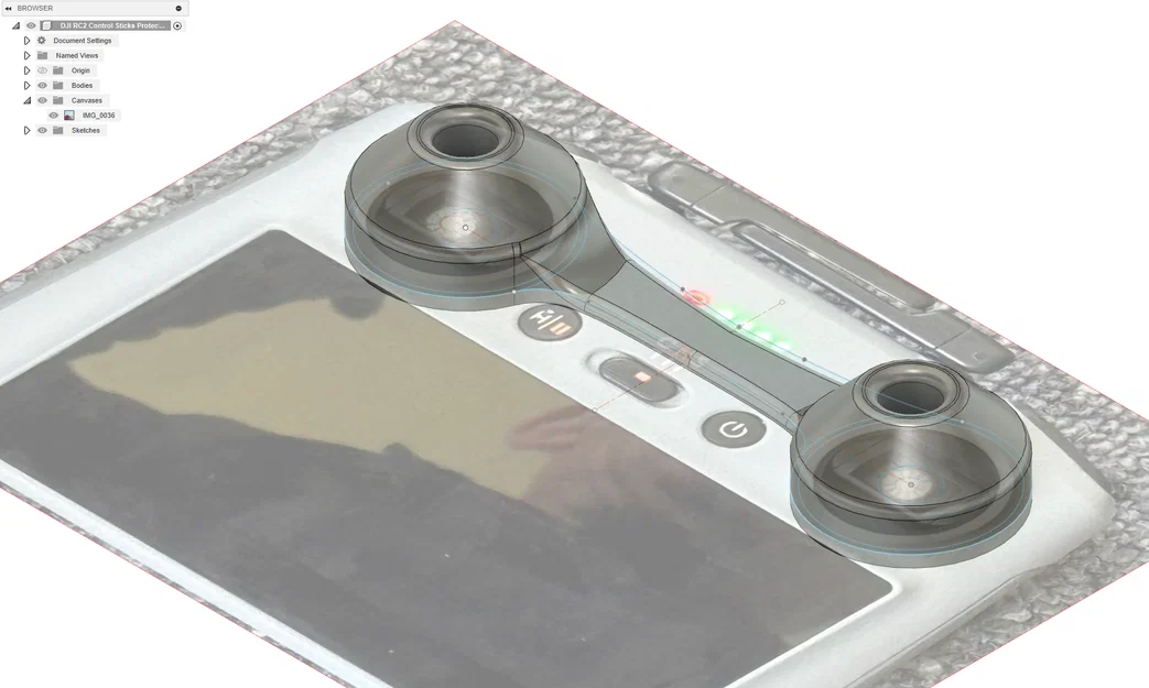 Tấm chắn cần điều khiển (Control Stick Shield) cho DJI RC2 Drone Controller - Image 6