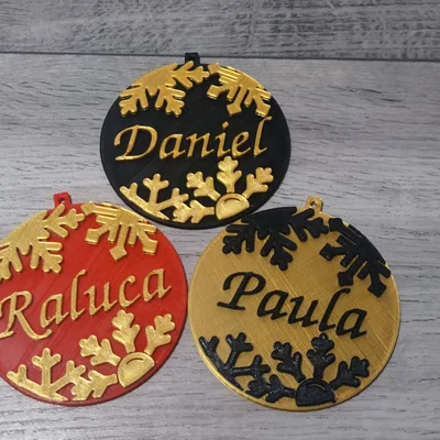 Đồ trang trí Giáng Sinh (Ornament) có thể thêm tên theo ý bạn