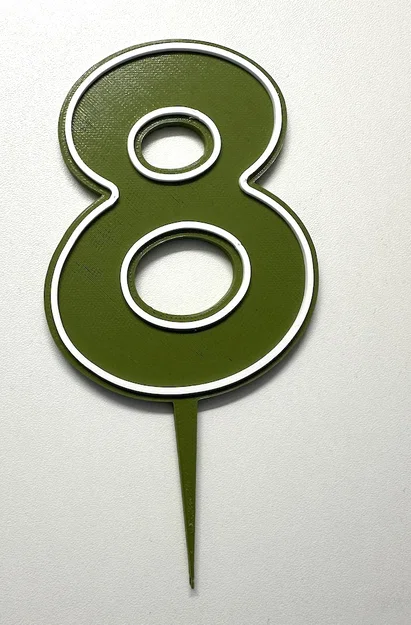 Cake Topper Sinh Nhật dạng số 0-9 - Image 3