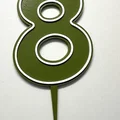 Cake Topper Sinh Nhật dạng số 0-9 - Thumbnail 3