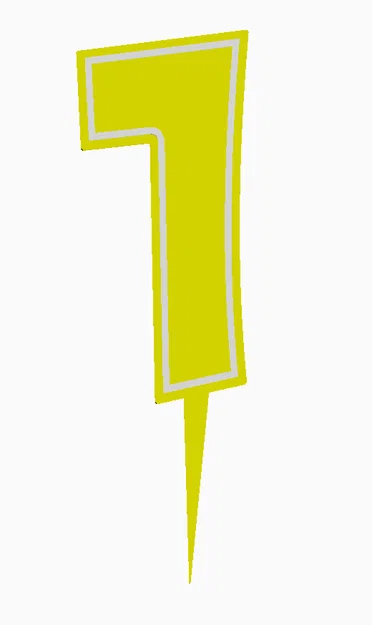 Cake Topper Sinh Nhật dạng số 0-9 - Image 4