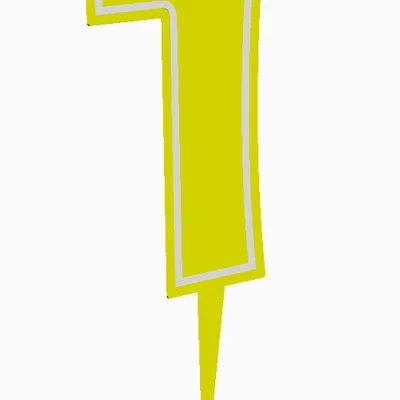 Cake Topper Sinh Nhật dạng số 0-9