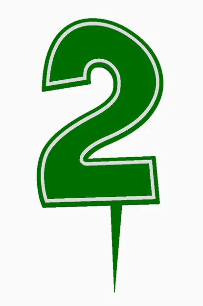 Cake Topper Sinh Nhật dạng số 0-9 - Image 5