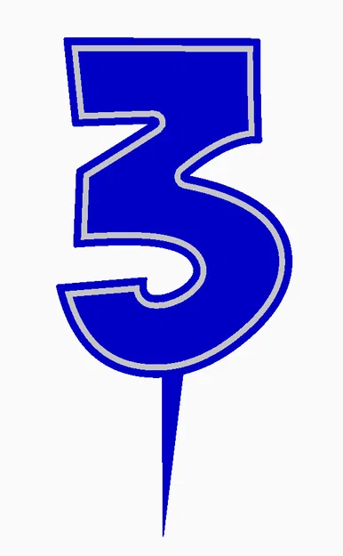 Cake Topper Sinh Nhật dạng số 0-9 - Image 6