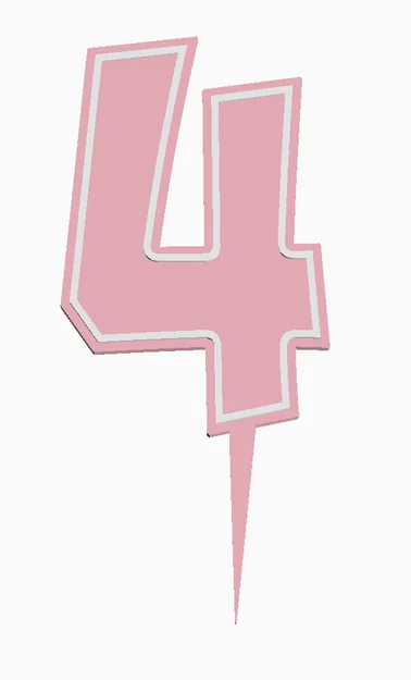 Cake Topper Sinh Nhật dạng số 0-9 - Image 7