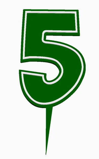 Cake Topper Sinh Nhật dạng số 0-9 - Image 8