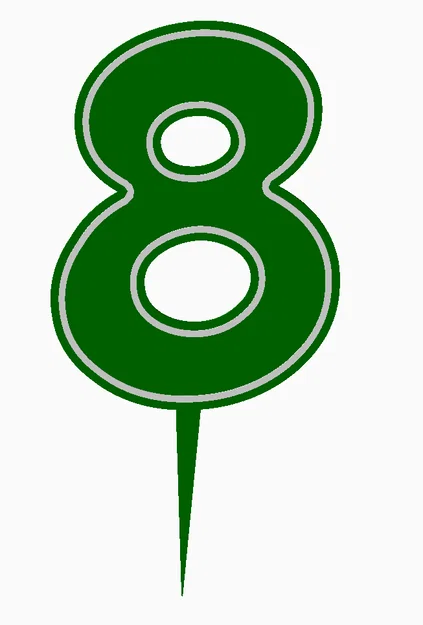 Cake Topper Sinh Nhật dạng số 0-9 - Image 11