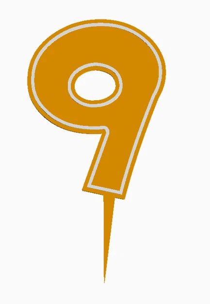 Cake Topper Sinh Nhật dạng số 0-9 - Image 12